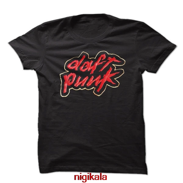

DAFT PUNK Logo Homework Discovery BLACK T-SHIRT DJ MENS CLUBBING T SHIRT RED DAFT PUNK ELECTRO HOUSE