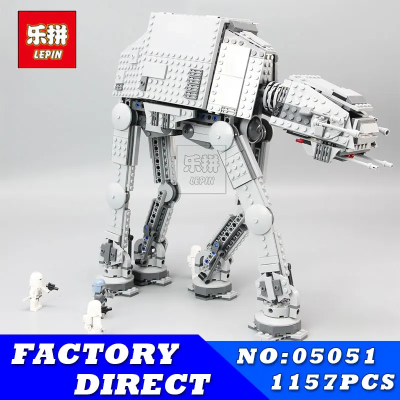 

LEPIN 05051 1157Pcs Star Set Wars AT-AT The Force Awakens Educational Building Blocks Bricks Compatible 75054 Children Toys