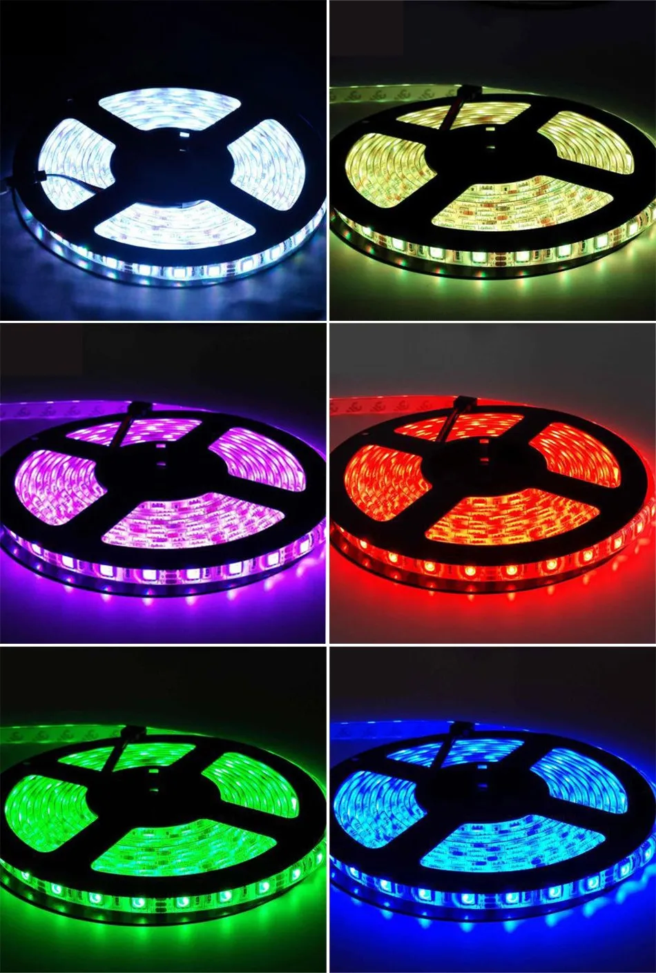 Non waterproof RGB LED Stripe 15m 20m 3528 set include 44keys IR controller +DC 12V power supply 60LEDsM tiras led diode lamps (21)