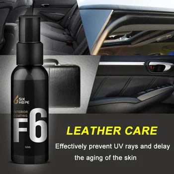 

New Auto Interior Renovation Leather Coating Car Leather Cleaning Spray Agent UV Protection Nourishing Leather Spray