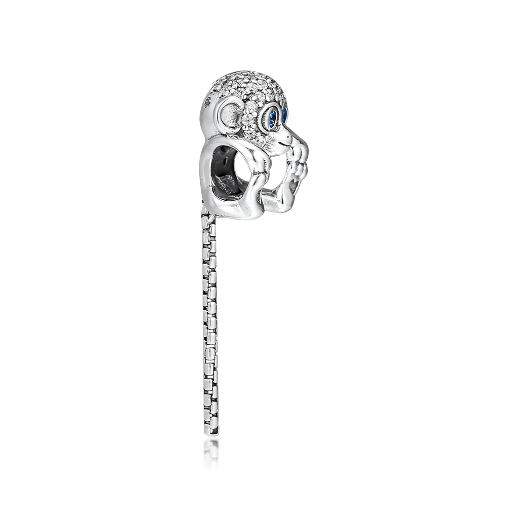 CKK Fit Pandora Bracelets Sparkling Monkey Charms Sterling Silver 925 Original Beads for Jewelry Making Charm Joyas kralen