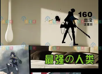 

Attack on Titan Mikasa Ackerman Vinyl Wall Stickers Decal Decor Home Decoration Anime Cartoon Car Sticker