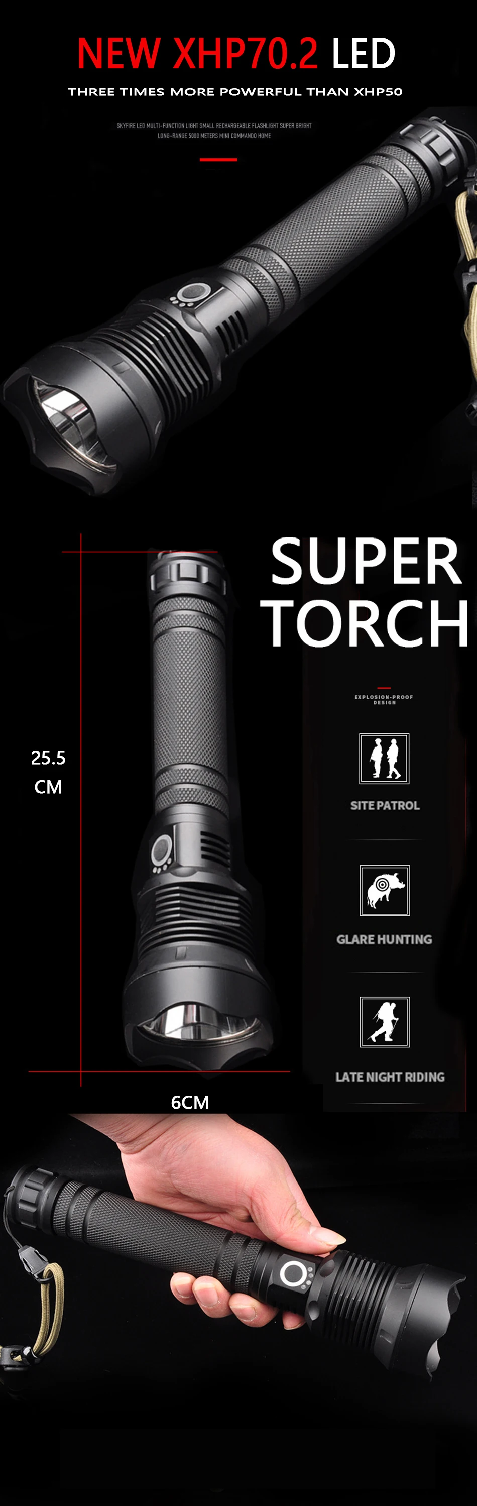 250000 Lumens Xhp90.2 Mais Poderosa Lanterna Led Usb Zoom Tático Xhp50 18650 ou 26650 Bateria Recarregável da Tocha Luz Mão 2 Anos de Garantia - Substituição Danificada de Graça 8 usb Zoom Tático xhp50 18650 ou 26650