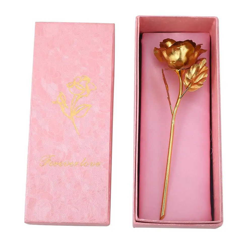 

Emulational Flower Artificial Rose Floral Decor Gift Ornament Beautiful Gold Foil Decorating