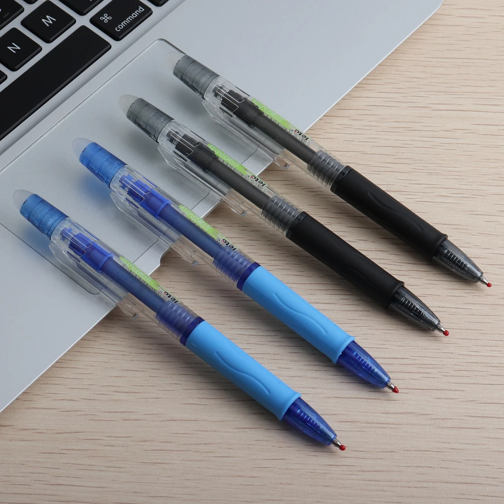 1 шт. стираемые ручки, гелевые шлифовальные фрикционные стирающиеся ручки, для школы, для письма, 0,5 мм, черные, синие канцелярские гелевые ручки