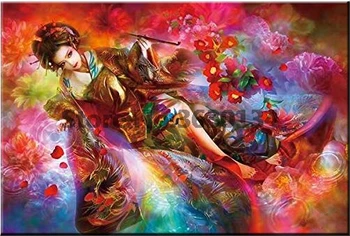 

Red Rose Japanese style Beauty 3D Diy Diamond Painting Full Square/Round 3D Diamond Mosaic Picture Diamond Embroidery Pattern