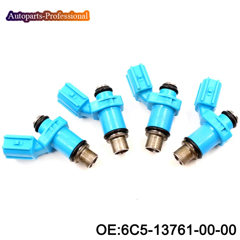 

4 pcs/lot 6C5-13761-00-00 New Fuel Injectors For Yamaha 40-50-60 HP 4 Stroke 50-60 HP 2 Stroke 6C5-13761-00 6C51376100 10holes