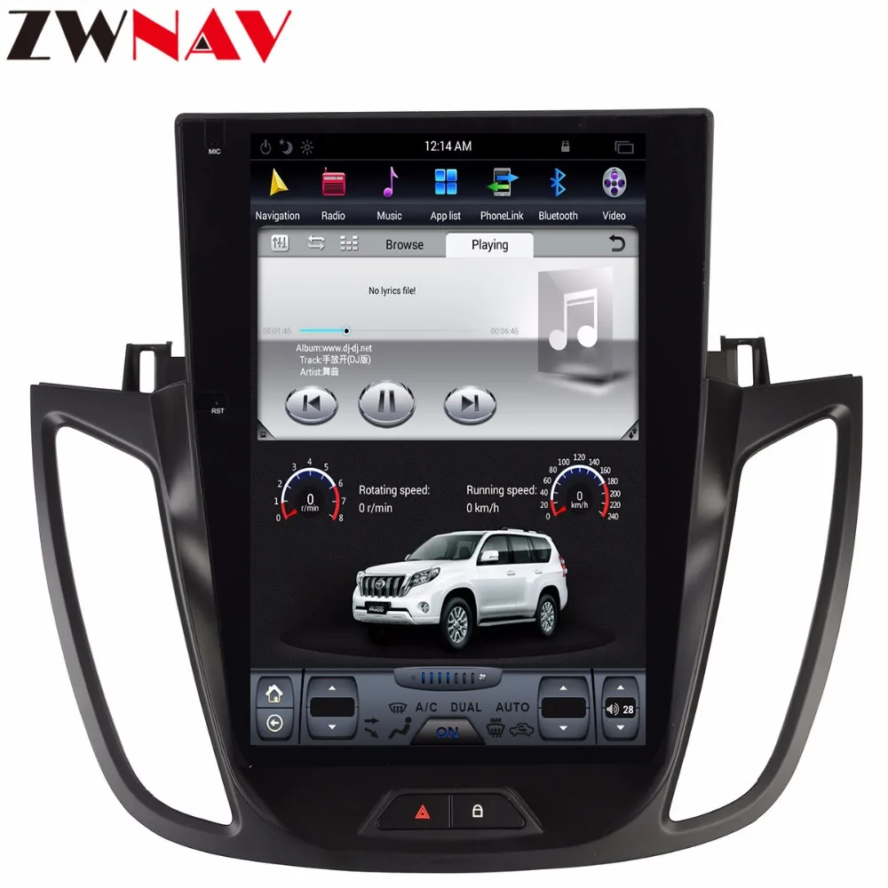 Clearance Tesla style 12.1" BIG Screen Android 7.1 Car gps navigation Head unit For Ford Kuga/Escape 2013+ radio multimedia stereo no dvd 2