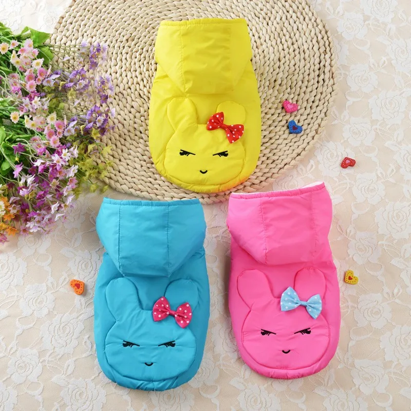 New Autumn And Winter Dog Clothes Pink Small Dog's Apparel Leisure Dogs Coat Pet Cat Puppy Jackets Clothing For Costume | Дом и сад