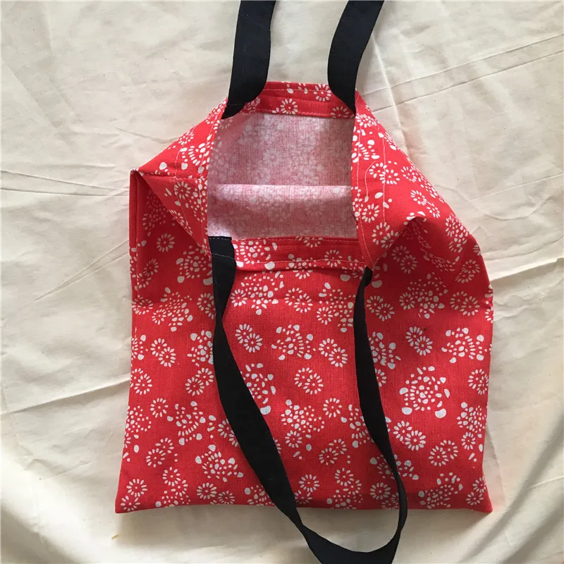 YILE-Cotton-Linen-Eco-Shopping-Market-Tote-Shoulder-Bag-Book-Bag-Print-Sunflower-Red-Base-8414d (2)