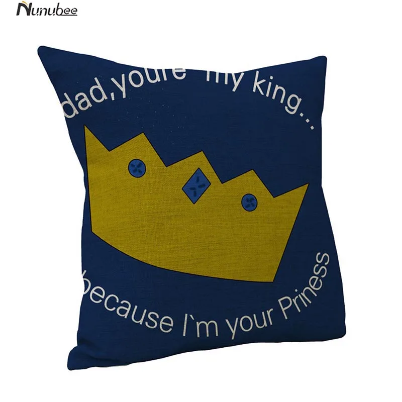 Royal Crown PillowCases Queen and King Designer Cushion Covers