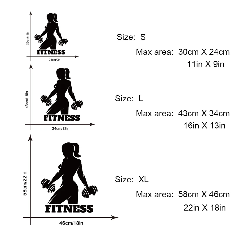 Muyuchunhua фитнес девушка Наклейка на стену бодибилдер Спортивная Настенная Наклейка для домашнего декора комнаты декор для тренажерного зала Съемные Виниловые художественные фрески