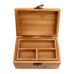 Деревянная коробка винтажная коробка для хранения деревянная коробка для ювелирных изделий несколько решеток макияж Органайзер