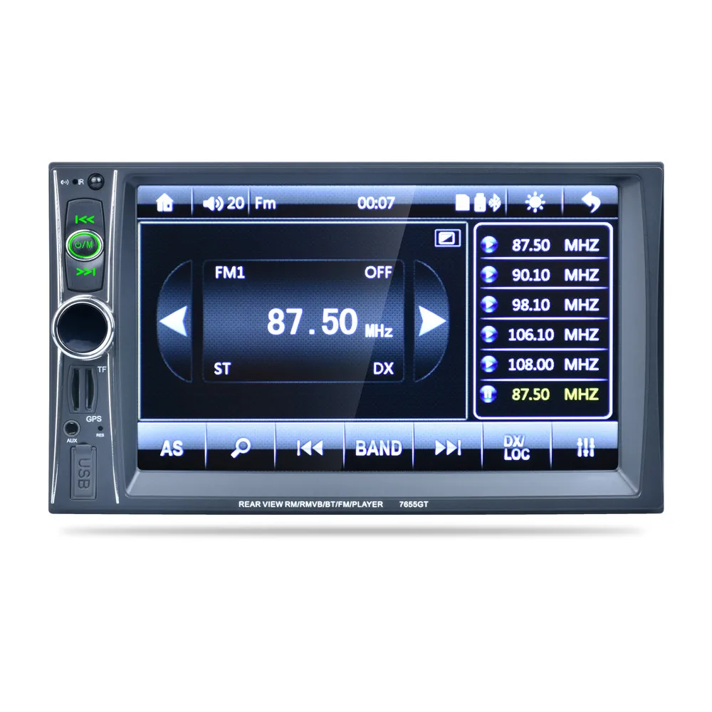 

7 Double 2 Din Touchscreen In Dash GPS Car Stereo Radio Mp3 Player FM Aux Fashion 17Dec8