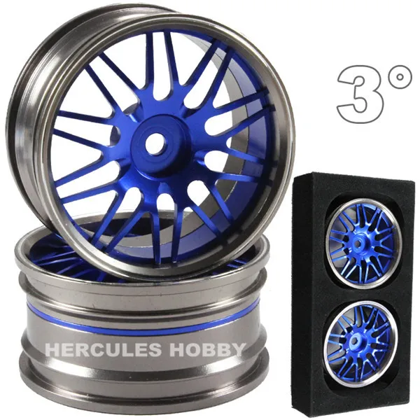

4pcs Aluminum Alloy CNC Machined RC Wheels for Drift Touring On road Cars 1/10