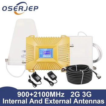 

70dB LCD Display GSM 900 3G 2100 mhz Dual Band Repeater GSM 3G UMTS Cell Phone Amplifier 3G WCDMA 2100 Cellular Mobile Booster