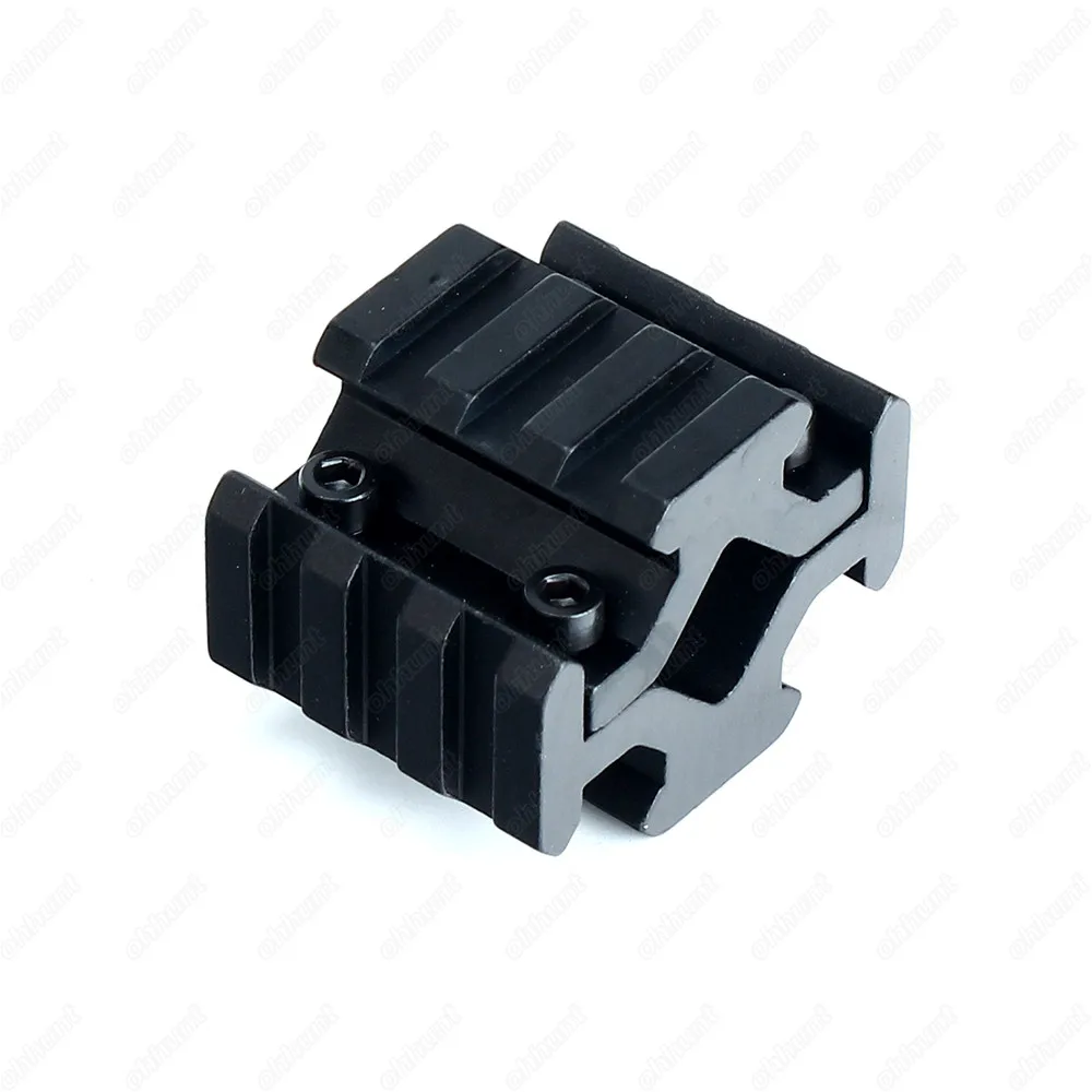 ohhunt Tactical 3 Slots Four Side Mount Picatinny Weaver Adapter Rail Base for Hunting AR 15 Rifle Sight Laser Flashlights (3)