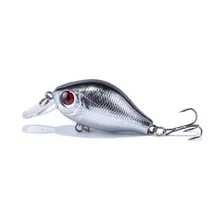 Artificial 3D Eyes Fishing Lure Hard Clubby Fatty Crank Bait Lures Bright Color Pesca Fishing Tackle