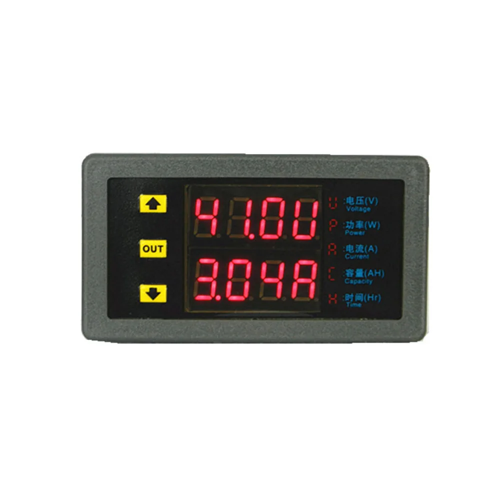 

DC0-75V 20A Multifunction Dual Display Digital Voltmeter Voltage Meter Electric Vehicle Power Meter DC Digital Ammeter