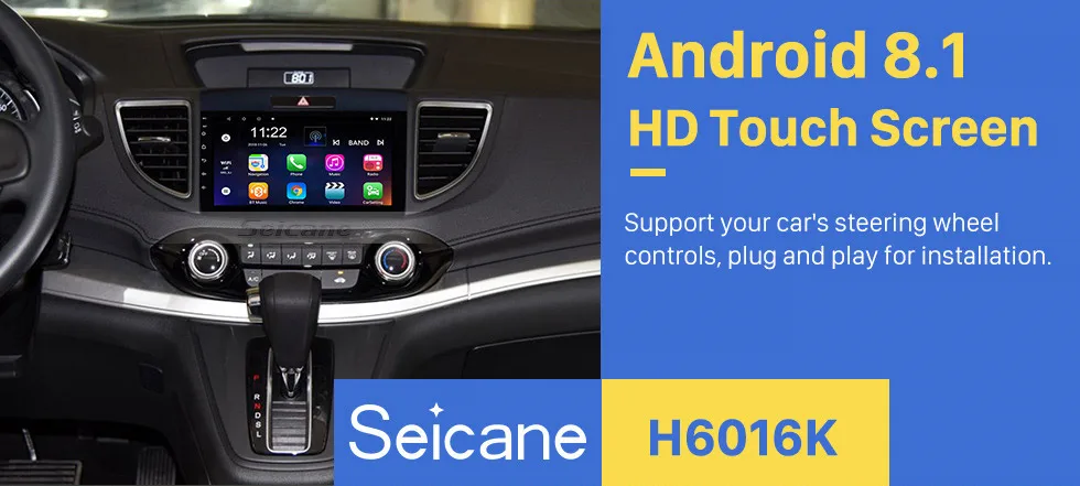 Flash Deal Seicane 9 Inch Car Radio GPS Navigation System for 2011-2015 Honda CRV With Remote Control Bluetooth Touch Screen autostereo 0