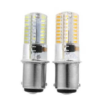 

High Quality 1Pc White/Warm White 110/120V BA15D LED Corn Bulbs 2.6W 3014 64SMD Lights for Sewing Machine Energy Saving