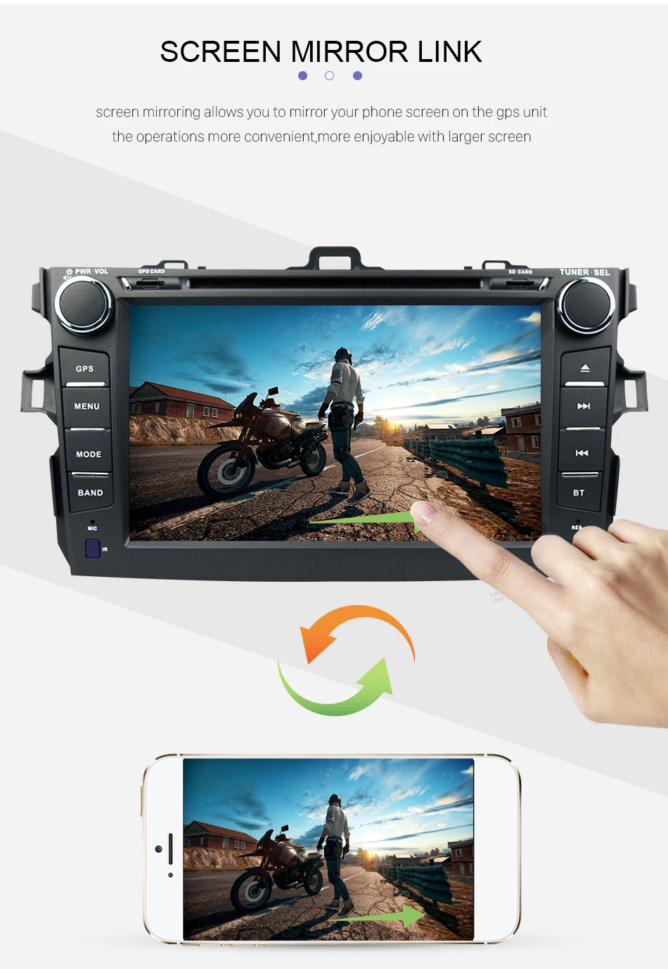 Eunavi TDA7851 2 din Android 9,1 Автомобильный мультимедийный dvd плеер gps для Защитные чехлы для сидений, сшитые специально для Toyota Corolla 2007 2008 2009 2010 2011 1024*600 стерео радио