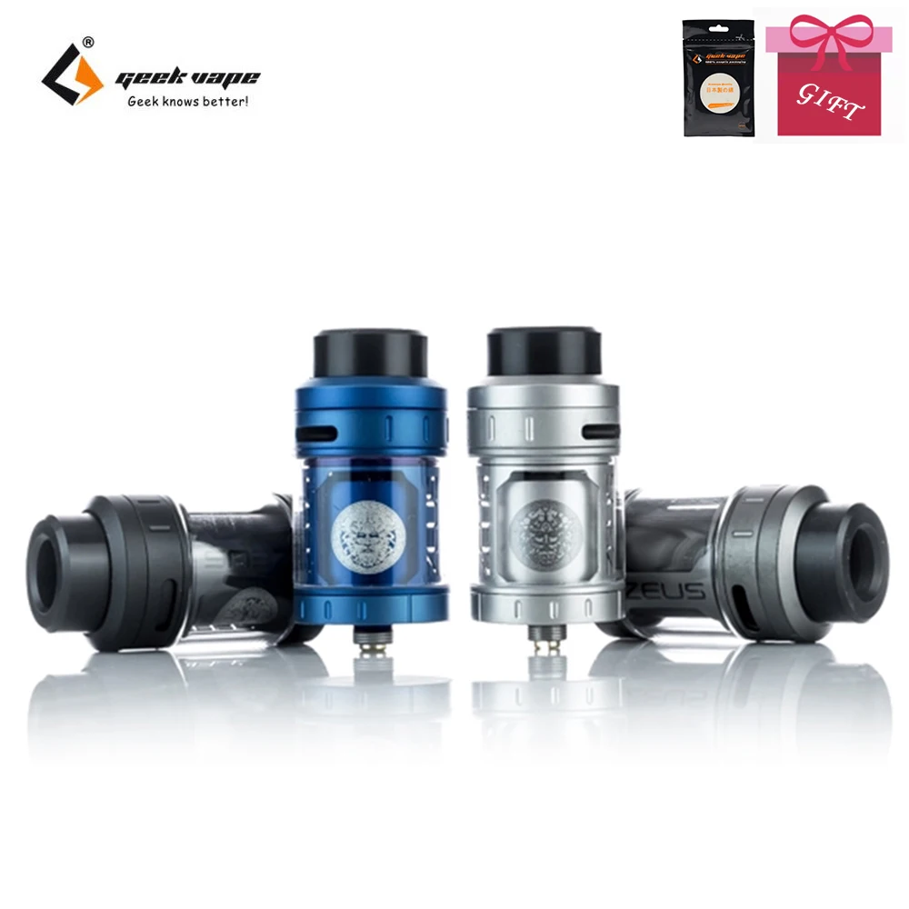 

Free Gift Original Geekvape Zeus RTA Tank 4ML leak proof with 3D airflow Electronic Cigarette Zeus Atomizer 25mm vs Zeus X