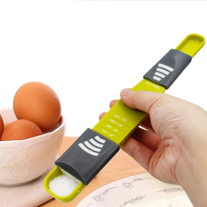 

new Adjustable Kitchen Scale Cooking Quantitatively Measuring Cup Baking Eight Stalls With A Salt Coffee Spoon 20%Off
