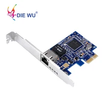 DIEWU сетевая карта с Boardcom BCM5721 чип PCI-E Настольный 1 гигабитный Ethernet Сетевая карта адаптер слот RJ45 NIC