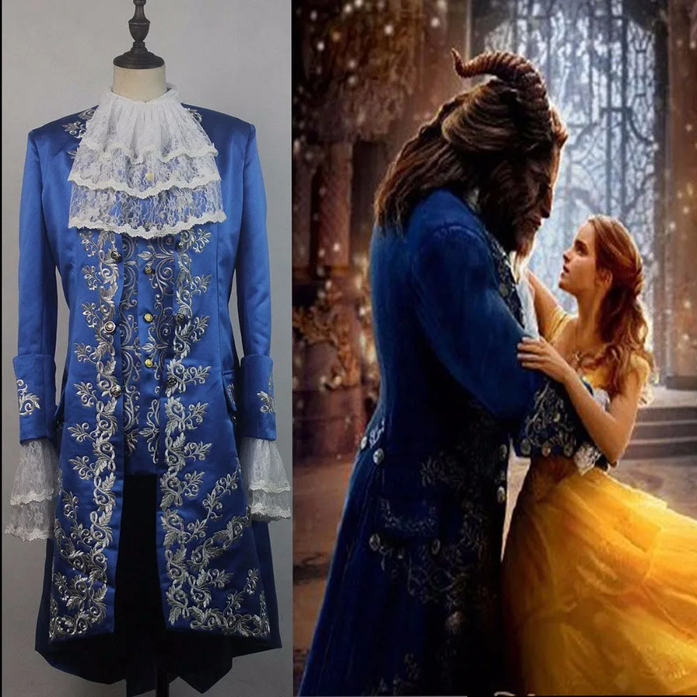 Sensfun 2018 Movie Beauty and The Beast Prince Adam Cosplay Costume Halloween For Men Cosplay ...
