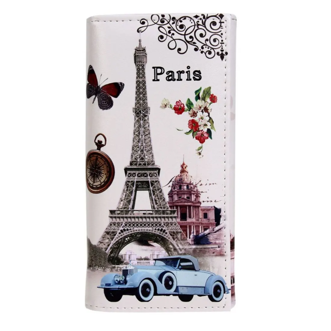 

2018 PU wallet women high quality leather wallets women Long Purse Graffiti Embossed women wallet Female carteira feminina #5