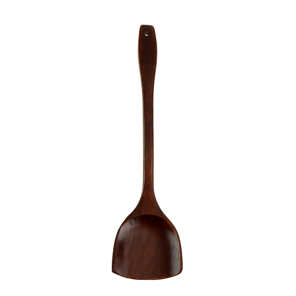 wooden shovel Spatula Spoon Mixing Holder Cooking Utensils Wooden Kitchenware Cooking Set with Long Handle Slotted spatula
