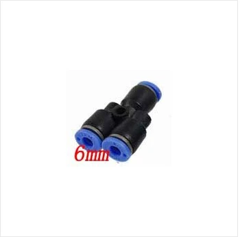 

Free Shipping 100PCS/LOT 6mm Y Type Push In Connector Spliter Pneumatic Fittings