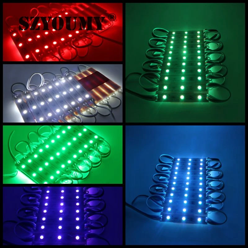 SZYOUMY 2000 шт. светодиодный светодиода 5050 SMD модуль теплый белый зеленый синий