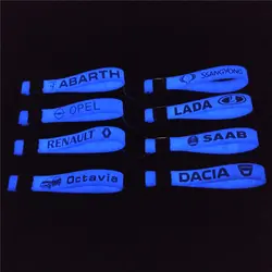 Автомобильный Стайлинг Светящийся синий стикер для Skoda Octavia Kia AUDI BMW OPEL CORSA ASTRA RENAULT LADA toyota SEAT LEON AUDI