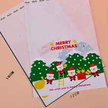 12*18 см оптом,, 100 шт/партия мыло ручной работы подарочный пакет/бисквиты сумки Санта Клауса