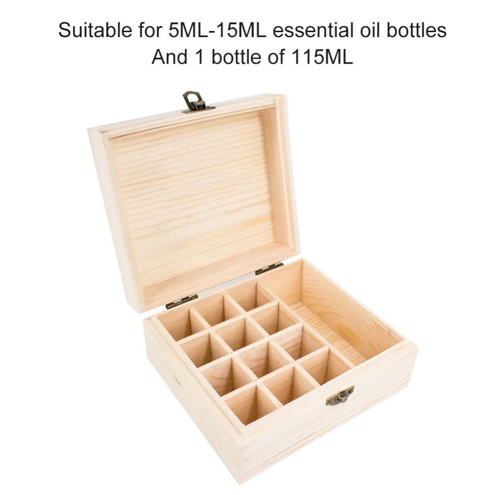 Grades de Óleo Titular de Madeira Essencial 10 15 115 Madeira Aromaterapia Organizador Titular Multifunções 13 5 ml - 6 madeira 5 ml 10 ml 15 ml