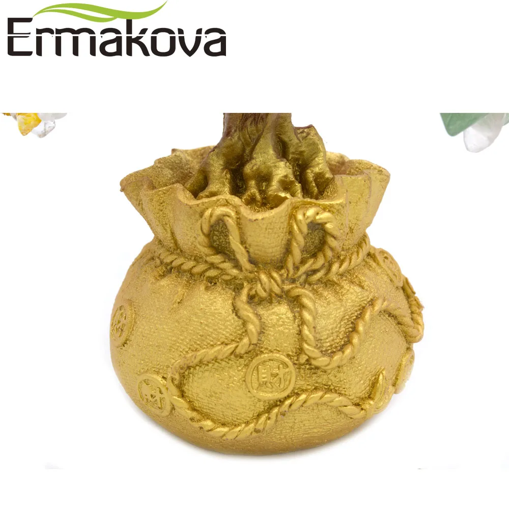 ERMAKOVA Фен Шуй богатство Кристалл деньги дерево бонсай стиль удачи домашний