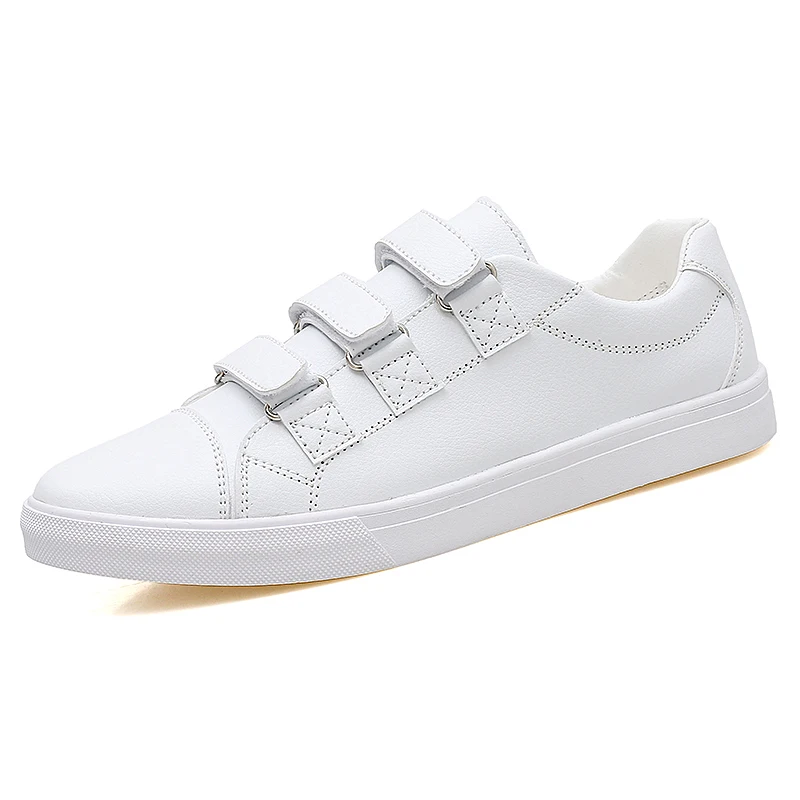 

Men Skateboarding Shoes Male Hook Loop Small White Shoes New Sneakers Man Comfortable Walking Sneakerscar Phone Mount