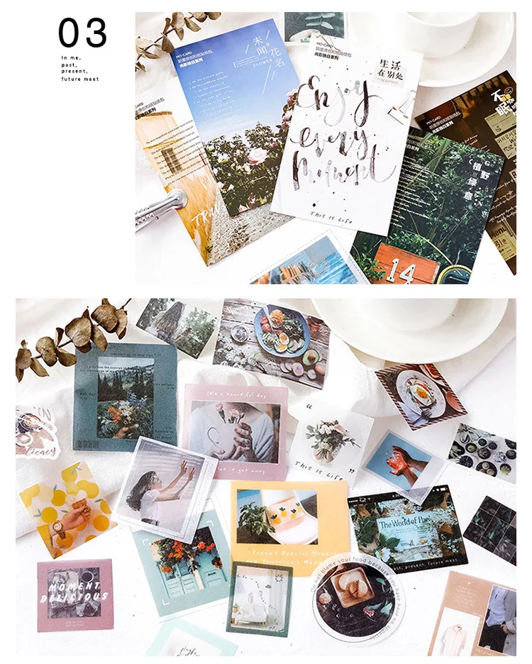 Дневник Бумага для журнала пакеты стационарный японский персонализированные декоративный для декора фотография Стикеры хлопья Скрапбукинг