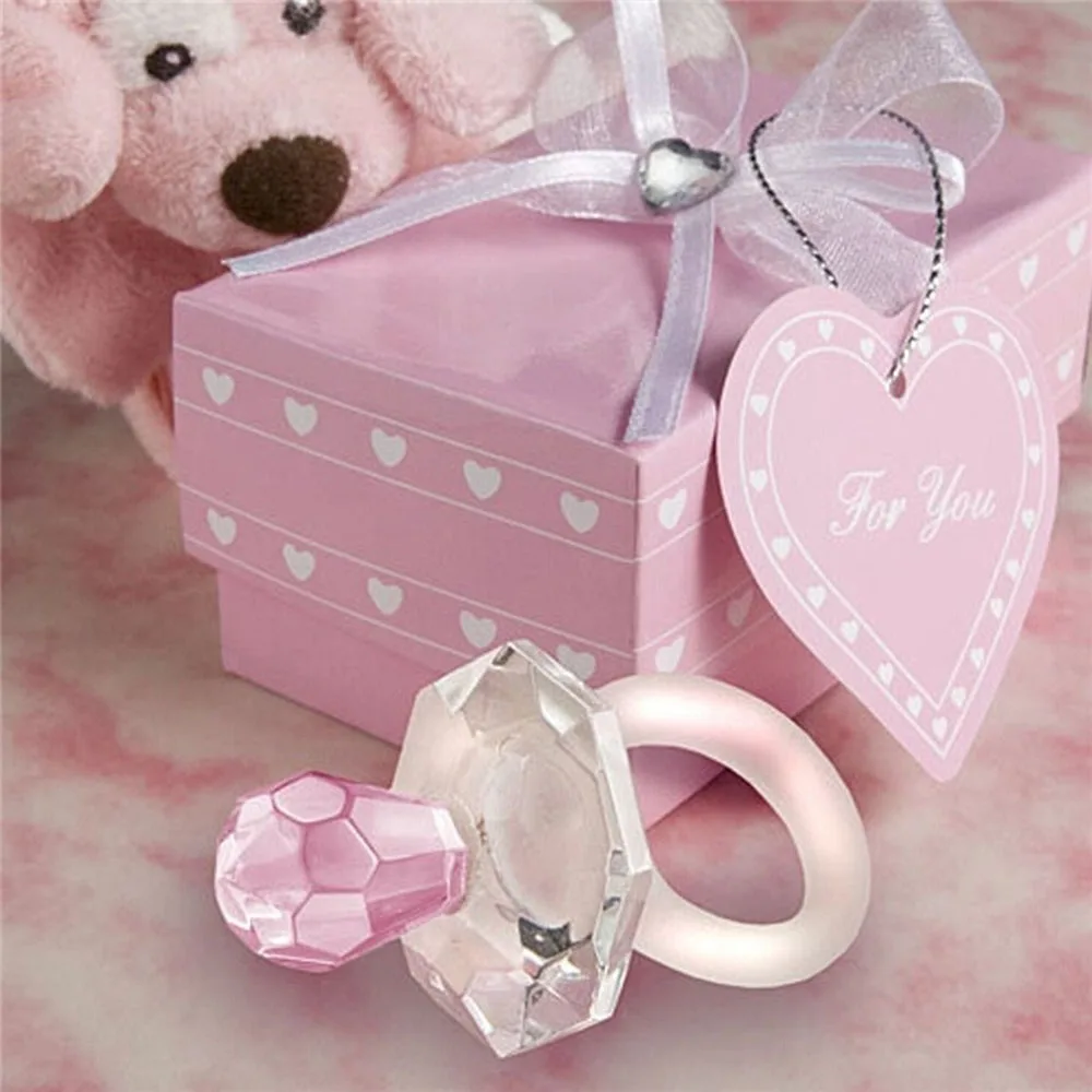 1 pc New Arrivals Crystal Pacifier Home Party Gift Girl Boy Baby Shower