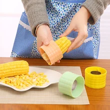 Batteuse pratique pour grains de maïs | 1 pièce, cuisine aléatoire, vert jaune, artefact essentiel, accessoires créatifs pour la maison