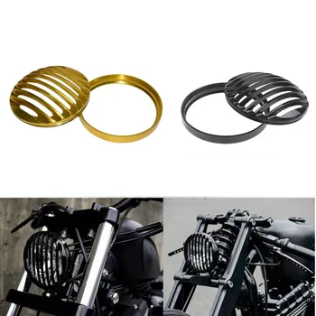 

2 Colors New Motorcycle 5 3/4" Aluminium Headlight Grill Cover Kit For Harley Davidson Sportster XL 883 1200 04-14 Custom XL1200