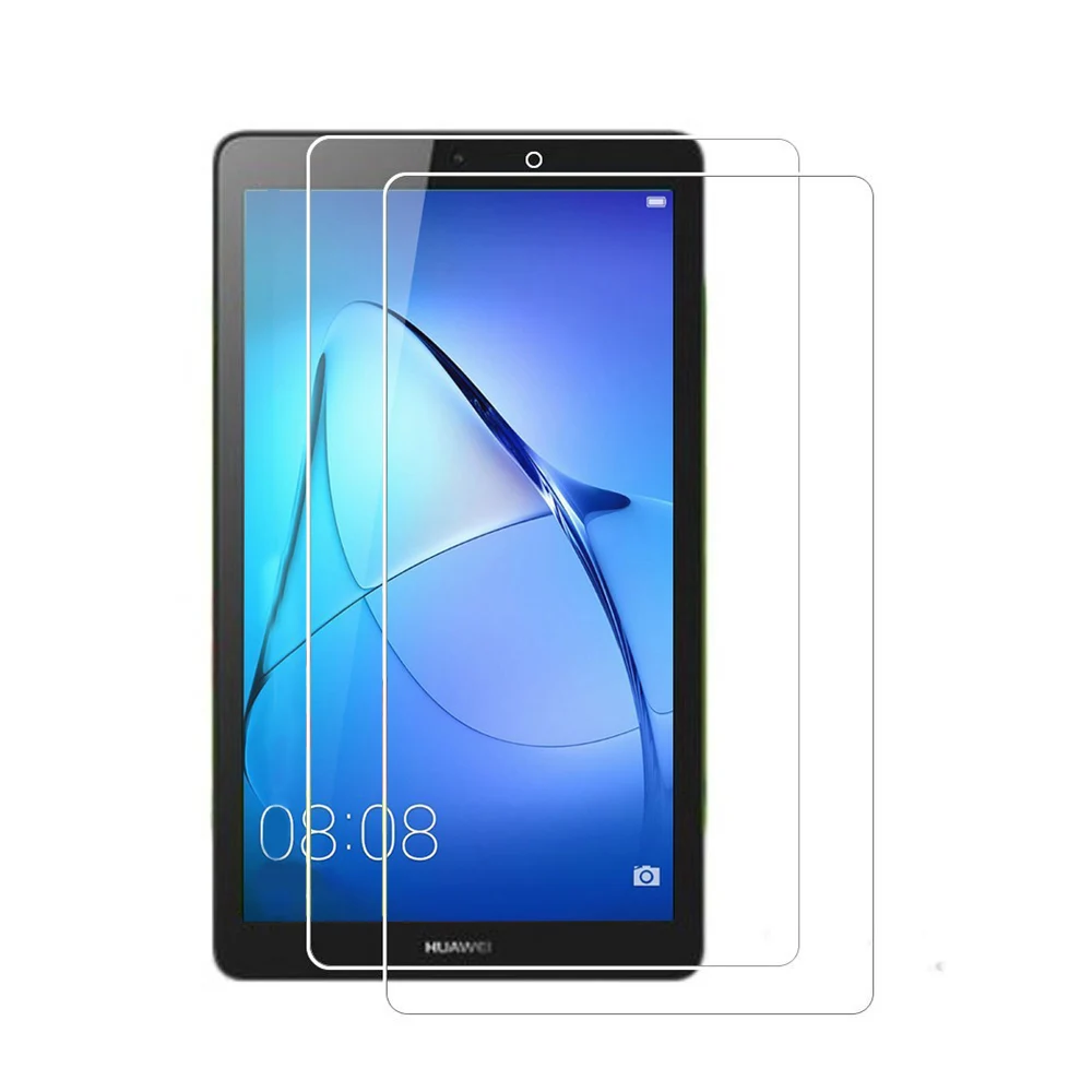 

2pcs 9H Strong Hardness Level High Transparency Tempered Glass For Huawei Mediapad T3 7.0 Resist Scratches Comfortable Touch