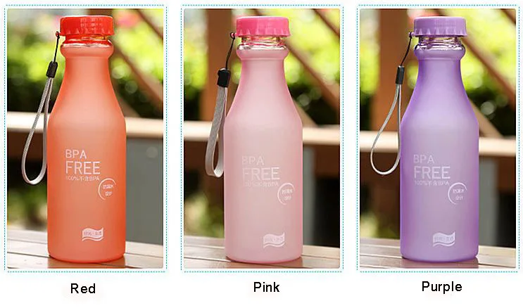 

1 pcs 550ml sport Bottle Leak-proof fruit EPA free travel cycling drink water Cup