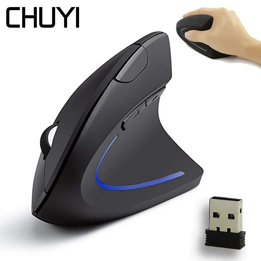 

Ergonomic Vertical Wireless Mouse Computer Gaming Mouse Colorful Light Mice 5D USB Optical Gamer Mouse Pad For Laptop PC Game