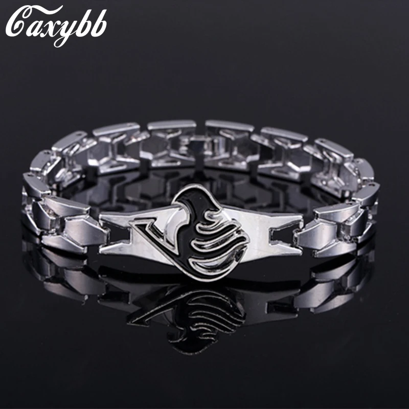 

popular Hot Anime Silver Alloy Bracelets Fairy Tail Rotation Cosplay Accessories Metal Bangle can Drop-shipping