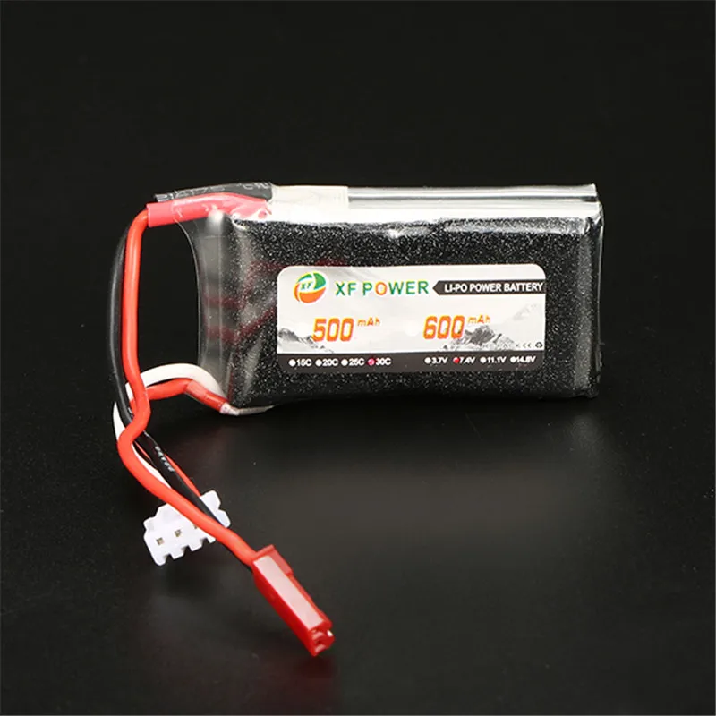 Новое поступление аккумуляторная батарея xf power 7 4 в 600 мАч 2S 30C Lipo JST вилка