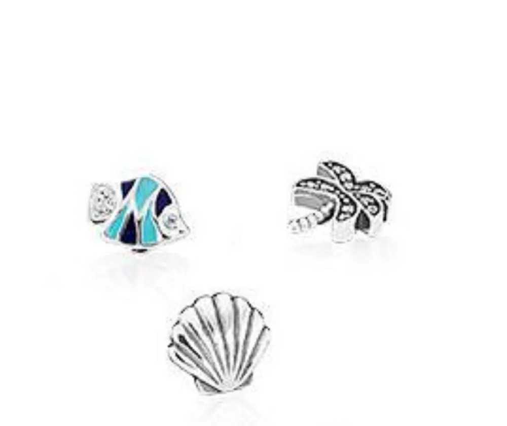 

Pandulaso Tropical Paradise Petites Locket Charm Fit Sterling Silver Jewelry Locket Necklace little Silver petites