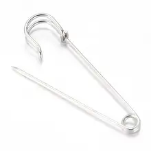 Iron Kilt Pins Platinum Color 70mm long 18mm wide 6mm thick hole about 6mm